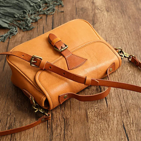 CleverBag - Sac vintage en véritable cuir