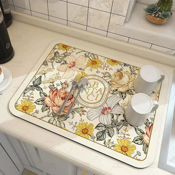 KitchenMat™ - Tapis de séchage décoratif pour la cuisine