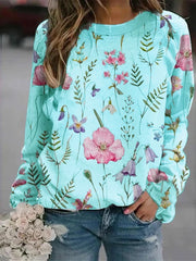 Florally - Floral and elegant sweatshirt perfect for fall 2022