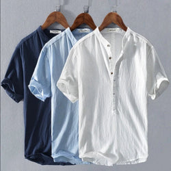 Monaco Style - Elegant comfortable and light linen shirt 2022