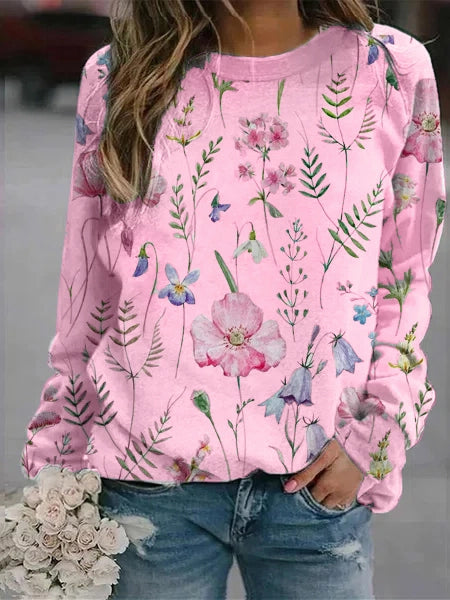 Florally - Floral and elegant sweatshirt perfect for fall 2022