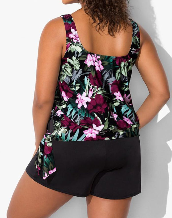 Body of Roses - Sexy shorty swimsuit with discreet belly 