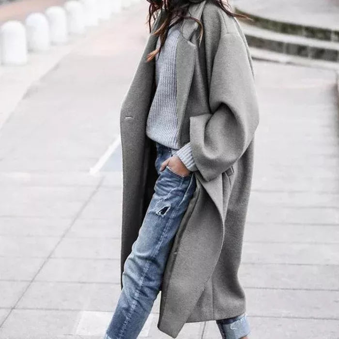 The Line Coach Oversized Wool Blend Cardigan