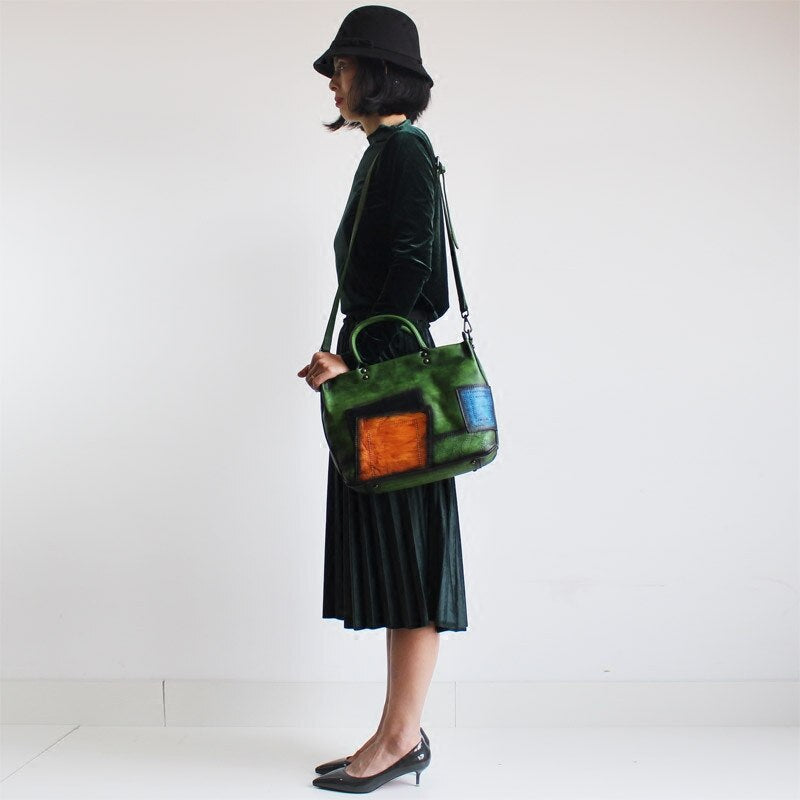 ArtistBag - Sac vintage en véritable cuir - Beryleo