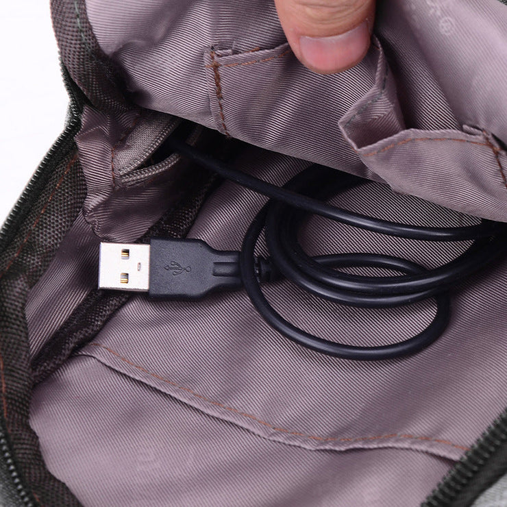 Dxyizu - Sac à dos à bandoulière unisex avec USB - Beryleo