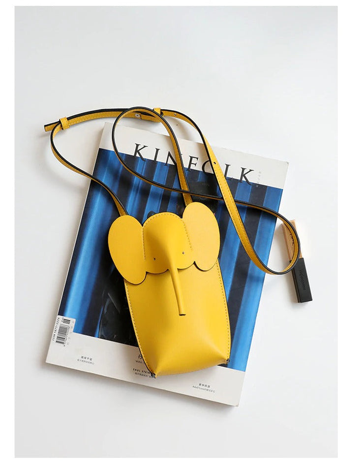ElephantBag - Pochette en véritable cuir - Beryleo