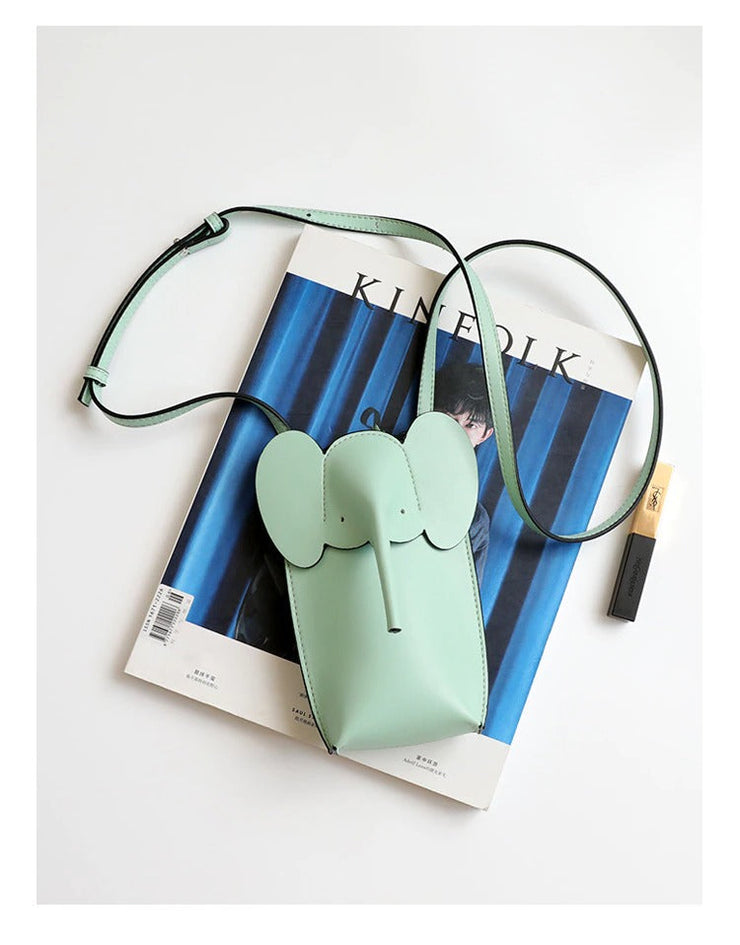 ElephantBag - Pochette en véritable cuir - Beryleo