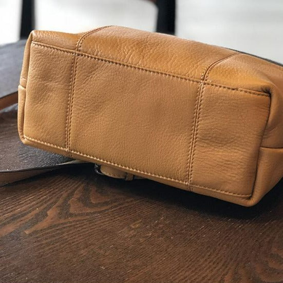 FlapBag - Sac vintage en véritable cuir - Beryleo