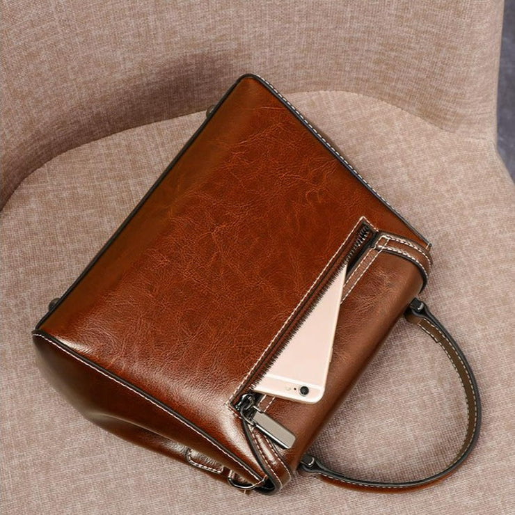 FrameBag - Sac vintage en véritable cuir - Beryleo