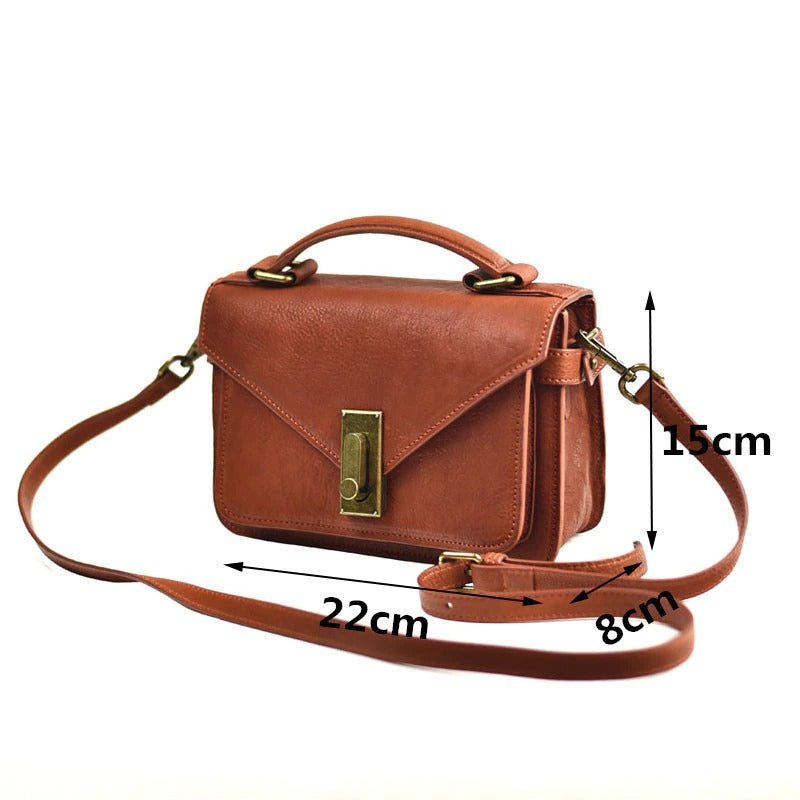 GenevaBag - Sac vintage en véritable cuir - Beryleo