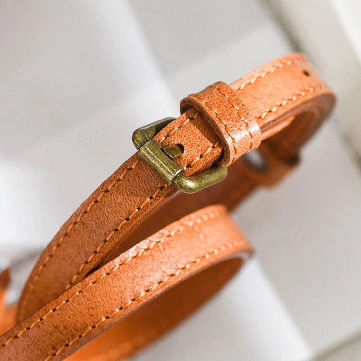 Vanity Bag - Vintage sac en cuir véritable - Beryleo